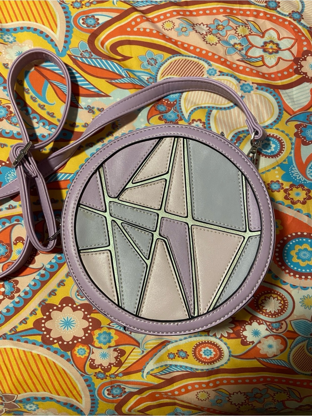 Park Candy Disney Purple Wall Crossbody Circle Purse